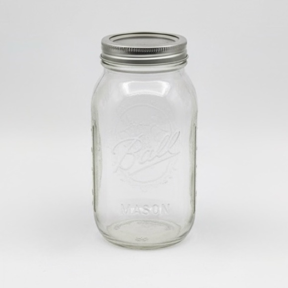 Ball Clear Mason Jar with Silver Lid